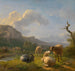 Landscape with goats and sheep - Balthasar Paul Ommeganck — artwork view