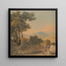 Paisaje con figuras - William Havell — cuadro enmarcado en la pared