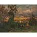 Reproduction of the painting Landscape painting with a village. Study of northern Norway - Anna Boberg