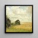 Paisaje con vista a un campo - Carl Holse — cuadro enmarcado en la pared