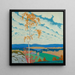 Paisaje de otoño - Bror Lindh — cuadro enmarcado en la pared