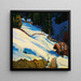 Winter Landscape Painting - Alfred Poell — framed artwork on a wall