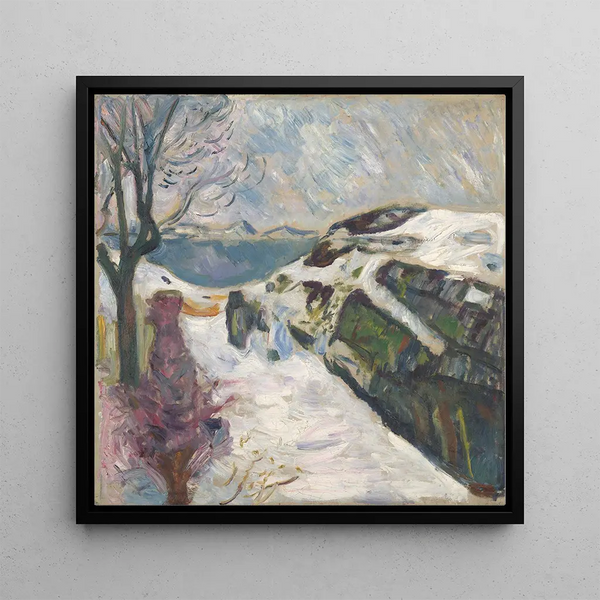 Paysage d'hiver de Krager - Edvard Munch