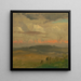 Paisaje del valle del Hudson - Frederic Edwin Church — cuadro enmarcado en la pared
