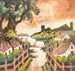 Paisaje de pueblo - Hugo Scheiber — vista de la obra