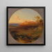 Greek landscape painting on the island of Aegina - Carl Rottmann — framed artwork on a wall