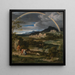 Paisaje heroico con arcoíris - Joseph Anton Koch — cuadro enmarcado en la pared