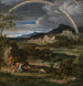 Paisaje heroico con arcoíris - Joseph Anton Koch — vista de la obra