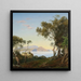 Paisaje en cursiva - Janus Andreas Bartholin la Cour — cuadro enmarcado en la pared