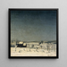 Snowy Landscape Painting in Flanders - Valerius De Saedeleer — framed artwork on a wall