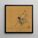 campesino con una cesta - Shibata Zeshin — cuadro enmarcado en la pared