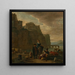 Paysans sur une côte italienne - Thomas Wijck — cuadro enmarcado en la pared