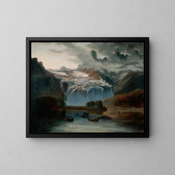 El glaciar de Jostedalsbreen - Peder Balke — cuadro enmarcado en la pared