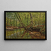 Paisaje forestal con río - Peder Mønsted — cuadro enmarcado en la pared