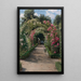 En el jardín - Peder Mønsted — cuadro enmarcado en la pared