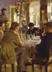 Desayuno de artistas en el hotel Brøndums - Peder Severin Krøyer — vista de la obra