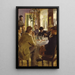 Desayuno de artistas en el hotel Brøndums - Peder Severin Krøyer — cuadro enmarcado en la pared