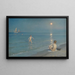 de niños bañándose en Skagen, noche de verano - Peder Severin Krøyer — cuadro enmarcado en la pared