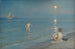 de niños bañándose en Skagen, noche de verano - Peder Severin Krøyer — vista de la obra
