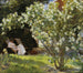 Roses by Marie Kryer sitting in the lounge chair in the garden of Mrs. Bendsen's house - Peder Severin Krøyer — artwork view