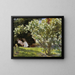 Roses by Marie Kryer sitting in the lounge chair in the garden of Mrs. Bendsen's house - Peder Severin Krøyer — framed artwork on a wall