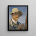 Autorretrato - Peder Severin Krøyer — cuadro enmarcado en la pared