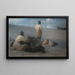 Summer Evening on Skagen Beach - Peder Severin Krøyer — framed artwork on a wall