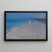 Summer evening at the southern Skagen beach painting, study by Anna Ancher and Marie Kryer - Peder Severin Krøyer — framed artwork on a wall