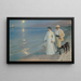 de la tarde de verano en la playa de Skagen, el pintor y su esposa - Peder Severin Krøyer — cuadro enmarcado en la pared