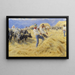 Battage dans les Abruzzes, Civita d'Antino - Peder Severin Krøyer — cuadro enmarcado en la pared