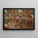 Cancha de bochas - Pedro Figari — cuadro enmarcado en la pared