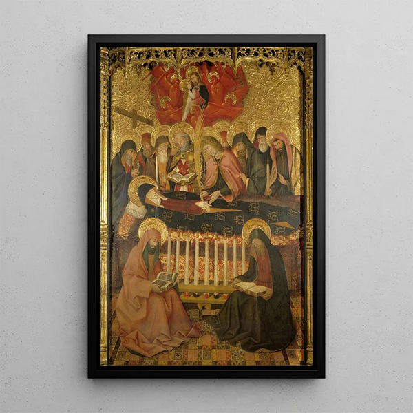 Dormición de la Virgen - Pedro García de Benavarre — cuadro enmarcado en la pared