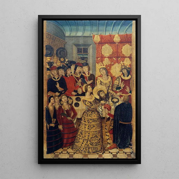 La cena de Herodes - Pedro García de Benavarre — cuadro enmarcado en la pared