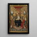 Virgin and angels painting - Pedro García de Benavarre — framed artwork on a wall