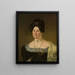 Retrato de Sara Catarine Lorentz - Pehr Berggren — cuadro enmarcado en la pared