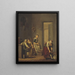 Women in a Kitchen - Pehr Hilleström — framed artwork on a wall