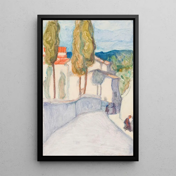Florence Viale dei Colli - Pekka Halonen — cuadro enmarcado en la pared
