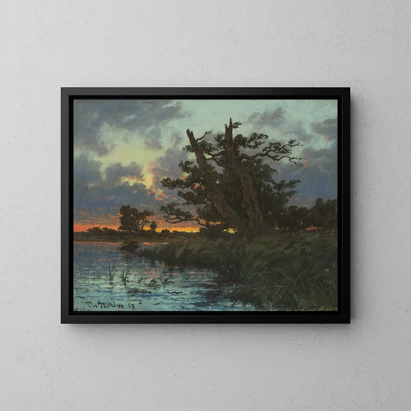 Landscape after Sunset - Per Ekström — framed artwork on a wall
