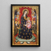 Virgen de los Ángeles - Pere Serra — cuadro enmarcado en la pared