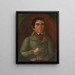 Male Portrait Painting - Peregrin Beck — framed artwork on a wall