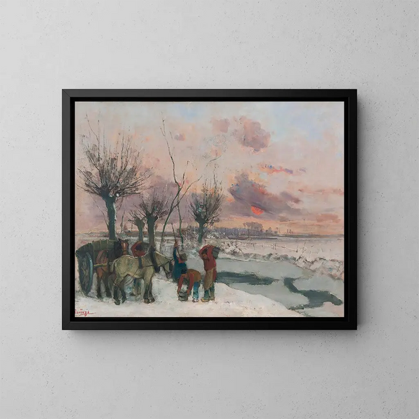 Los rompedores de hielo - Pericles Pantazis — cuadro enmarcado en la pared
