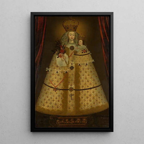 Notre-Dame de Gupulo - Pintor de Cuzco peruano — cuadro enmarcado en la pared