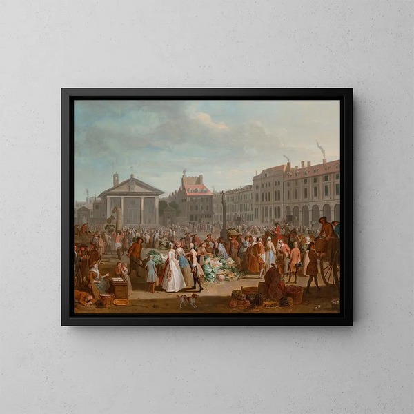 Covent Garden Vegetable Market - Peter Angelis — framed artwork on a wall