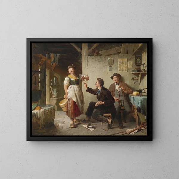 La cigare - Peter Baumgartner — cuadro enmarcado en la pared