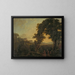 Landscape painting with castle - Peter Birmann — framed artwork on a wall