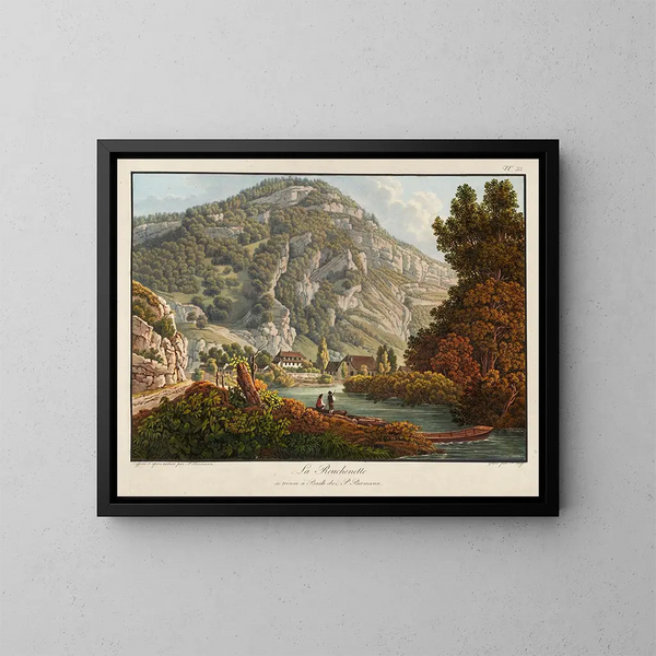 La Reuchenette - Peter Birmann — cuadro enmarcado en la pared