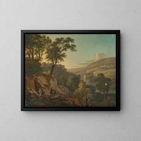 Paisaje cerca de Tivoli - Peter Birmann — cuadro enmarcado en la pared
