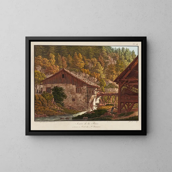 Fuente de la Birse - Peter Birmann — cuadro enmarcado en la pared