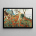 In a Poppy Field - Peter Conrad Schreiber — framed artwork on a wall