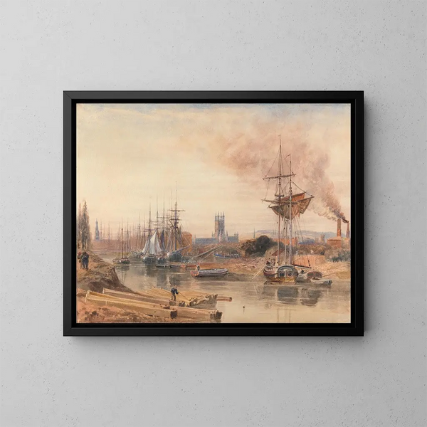 Gloucester Painting - Peter DeWint — framed artwork on a wall